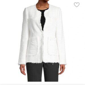 Rebecca Taylor White Tweed Jacket